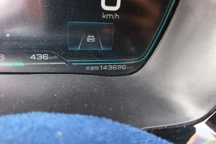 Used BYD Song PLUS New Energy 2021 DM-i 110KM Flagship PLUS Odometer Close Up