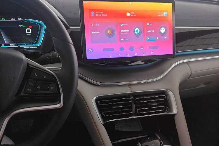 Used BYD Song PLUS New Energy 2021 DM-i 51KM Prestige Model Audio And AC Panel