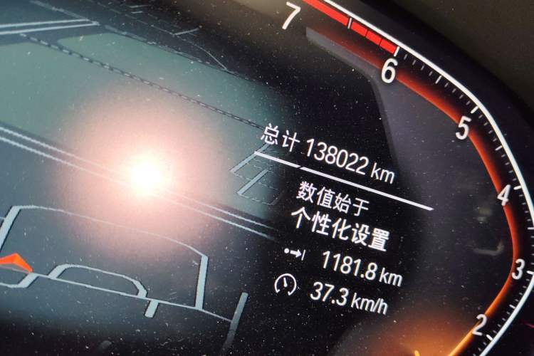 Used BMW 3 Series 2021 325Li xDrive M Sport Package Odometer Close Up