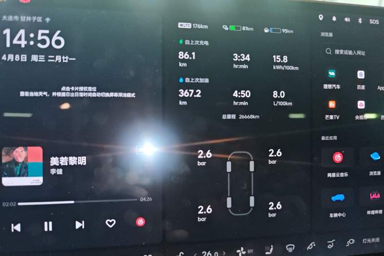 Used Li Auto L6 2024 Pro Model Instrument Cluster