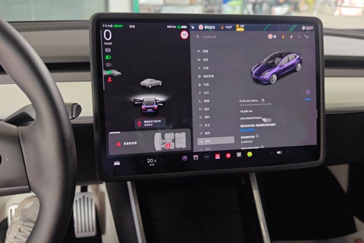 Used Tesla Model 3 2020 Revised Version Standard Range Rear-Wheel Drive – Upgraded Edition Instrument Cluster