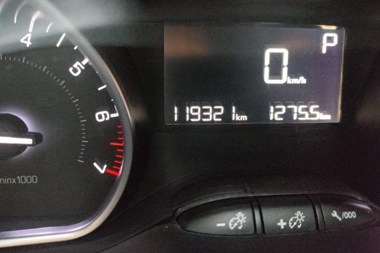 Used Peugeot 2008 2014 1.6L Automatic Fashion Edition Odometer Close Up