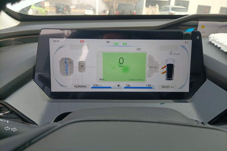 Used CHANGAN OSHAN Z6 New Energy 2022 Blue Whale iDD 150KM Flagship PLUS Smart Parking Edition Instrument Cluster