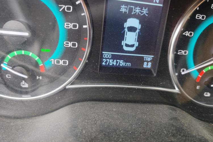 Used Great Wall C30 New Energy 2018 EV Upgraded Enjoyment Model Odometer Close Up