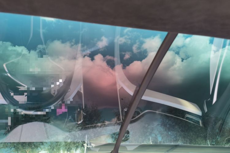 Used Tesla Model X 2017 X 100D Long Range Edition Headliner