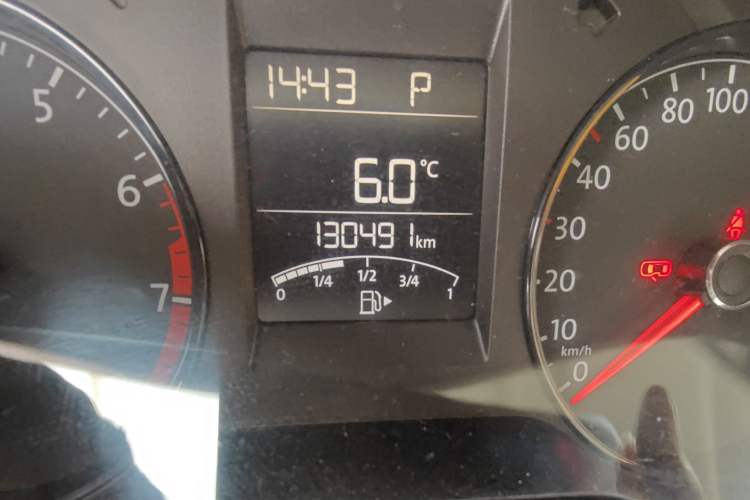 Used Volkswagen Polo 2016 1.4L Automatic Trendy Model Odometer Close Up