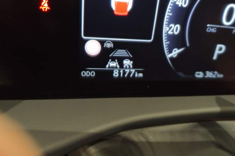 Used Lexus RZ 2023 450e All-Wheel Drive Luxury Edition Odometer Close Up