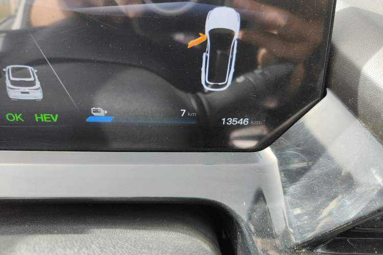 Used CHANGAN OSHAN Z6 New Energy 2023 ZhiDian iDD 150KM Flagship PLUS Smart Parking Edition Odometer Close Up