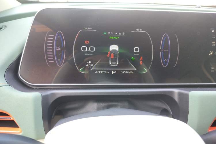 Used ORA Good Cat 2023 401 km Standard Range Premium Version Lithium Iron Phosphate Odometer Close Up