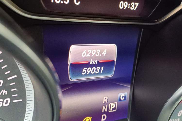 Used Mercedes-Benz CLA 2018 CLA 200 Sport Edition Odometer Close Up