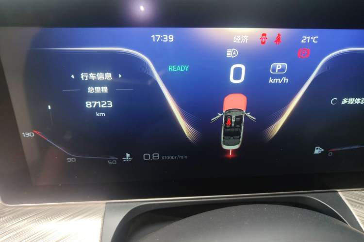 Used Hongqi H9 2020 2.0T Smart Connect Flagship Edition Odometer Close Up