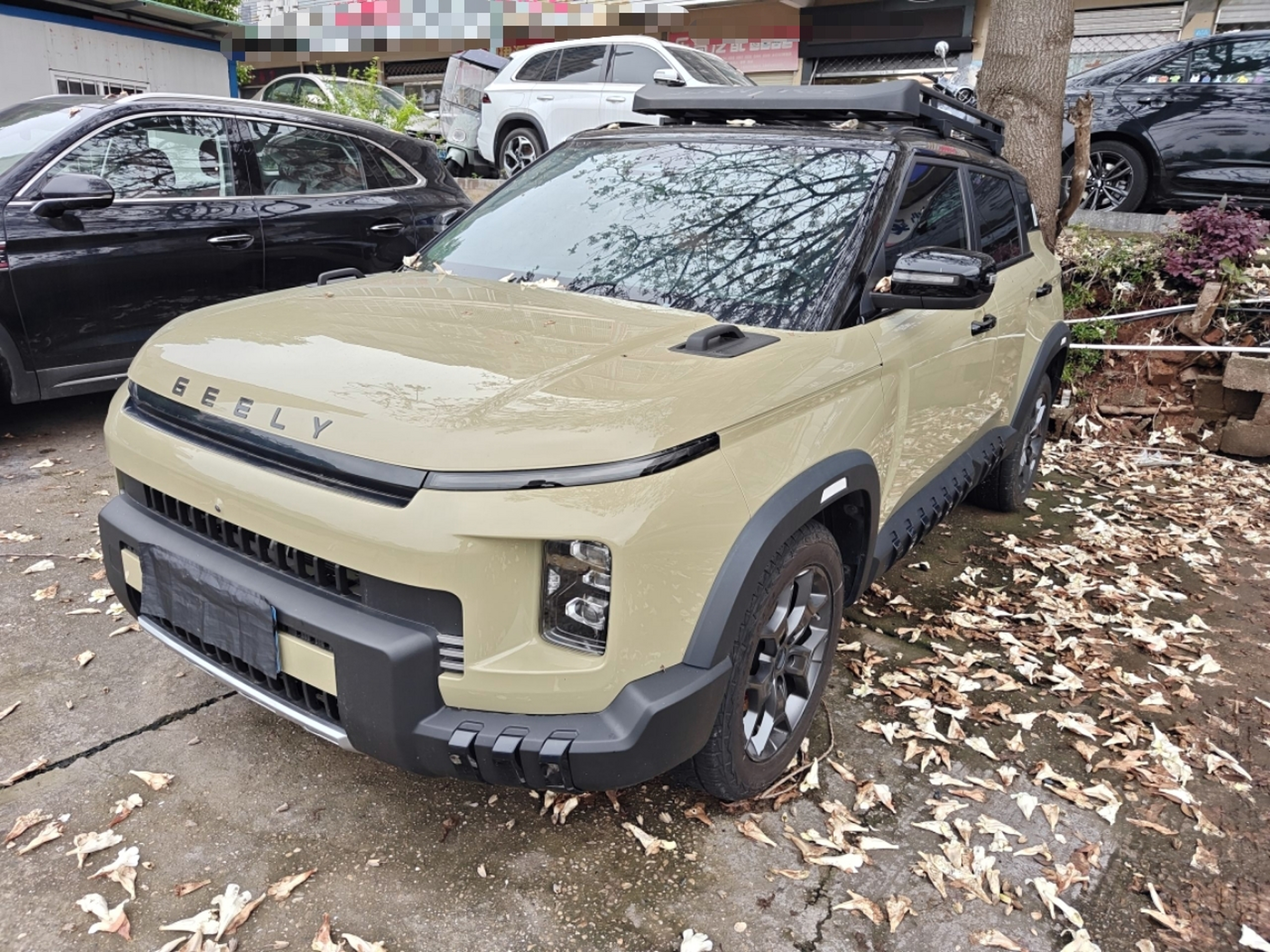 Под передней частью автомобиля