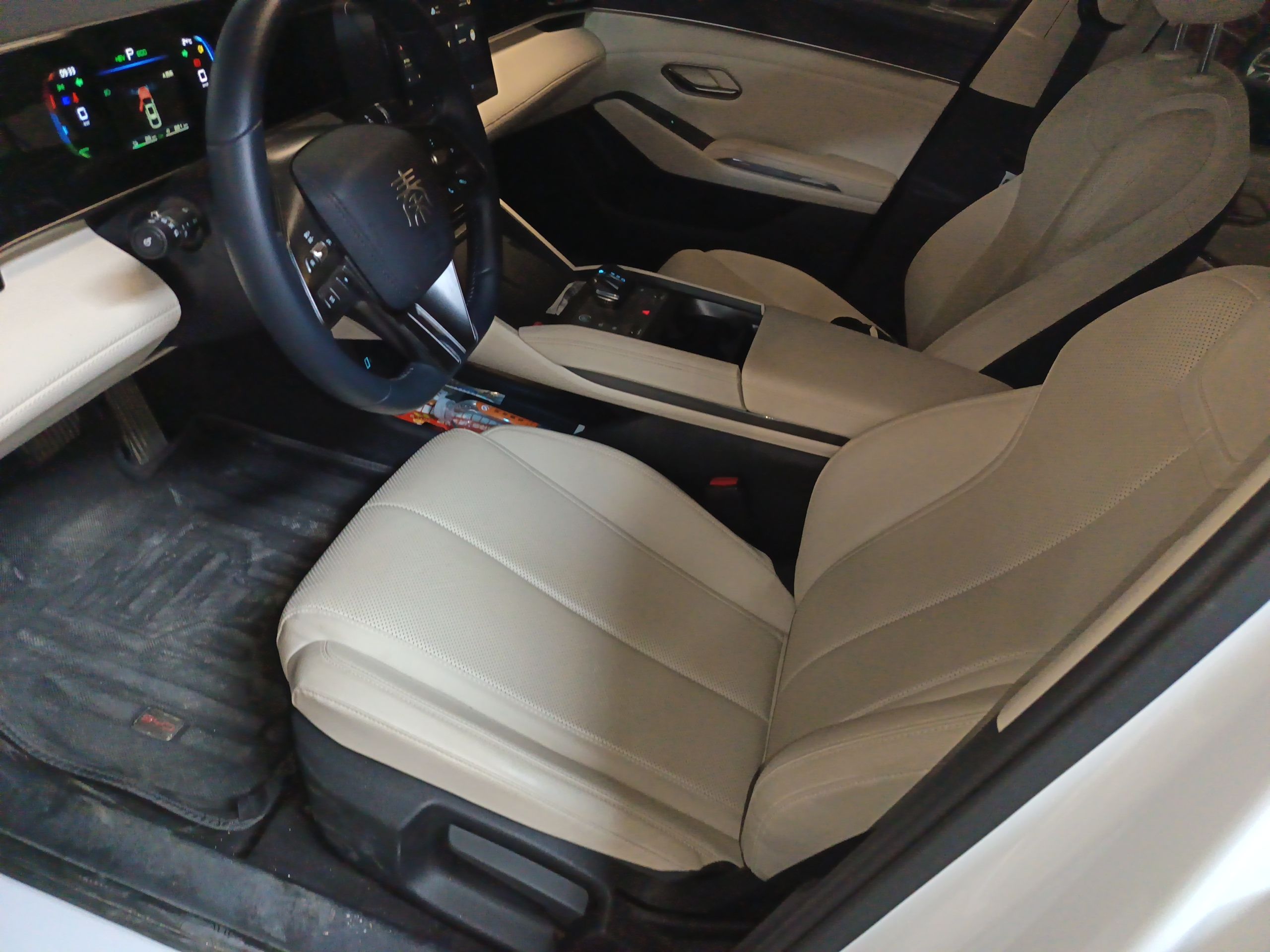 Переднее сиденье в автомобиле