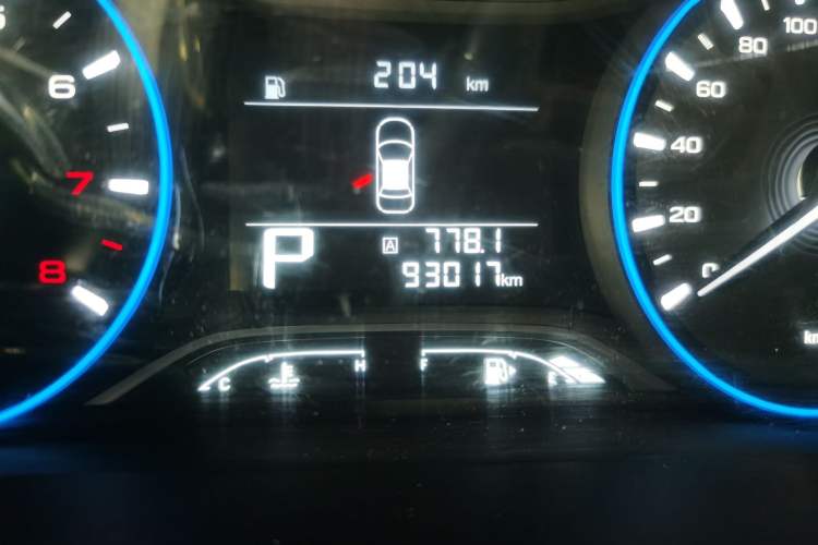 Used GAC Trumpchi GS4 2018 235T Automatic Two-Wheel Drive Elite Edition Odometer Close Up