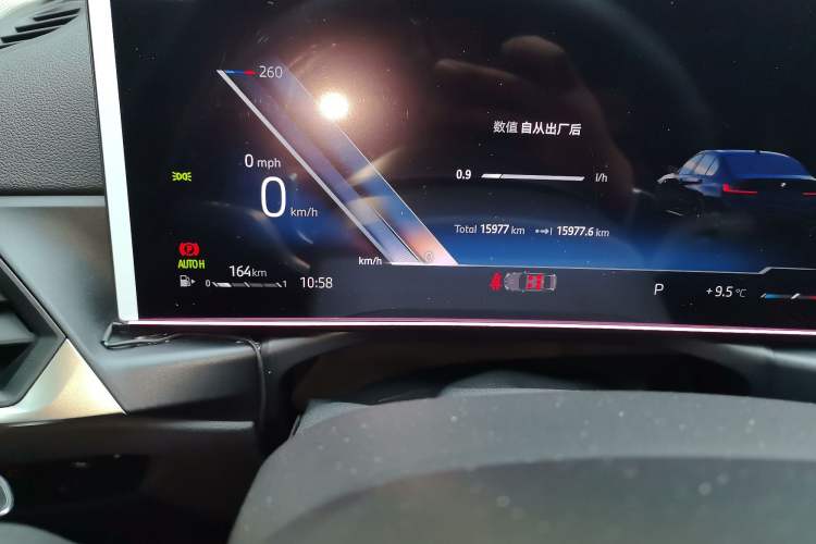 Used BMW 3 Series 2024 325Li M Sport Night Edition Package Odometer Close Up