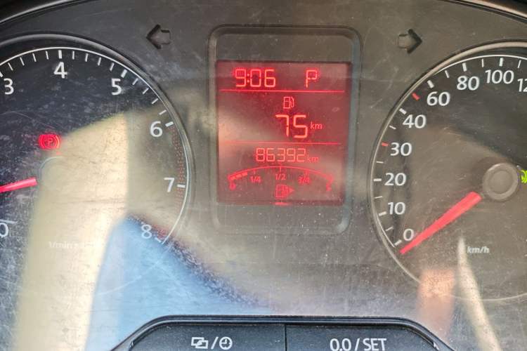 Used Volkswagen Polo 2013 1.4L Automatic Comfort Edition Odometer Close Up