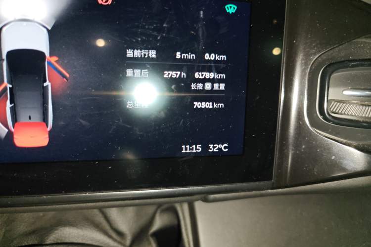 Used Nio ES8 2018 Founder Edition Odometer Close Up