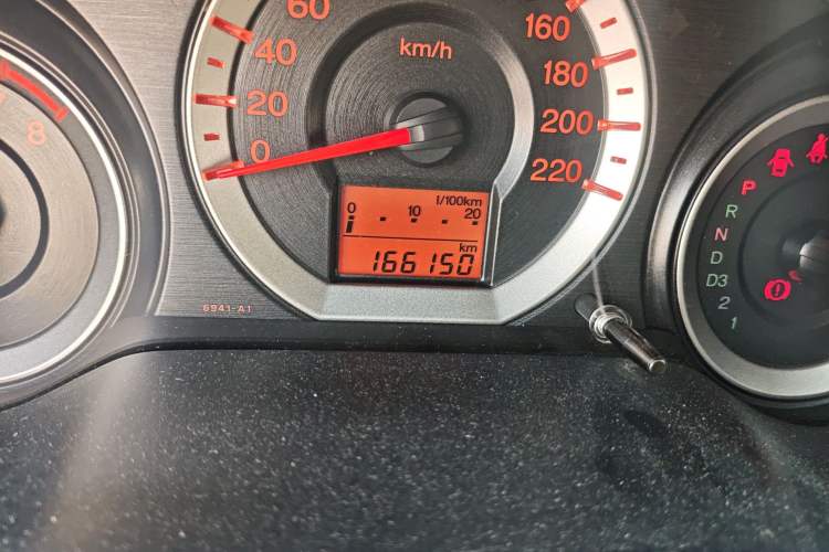 Used Honda City Classic 2008 1.5L Automatic Elite Edition Odometer Close Up