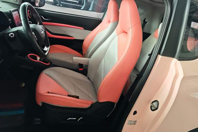 Used Chery QQ Little Ant 2022 Revised Version 2 Sweet Pink Edition Full-Sugar Version 28.8 kWh 30 kW 301 km Left Front Seat