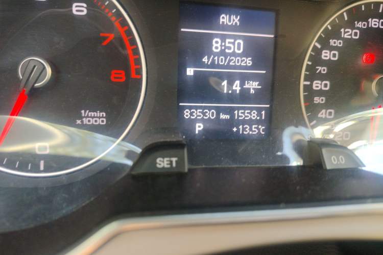 Used Audi A4L 2015 45 TFSI quattro Individual Sport Edition Odometer Close Up