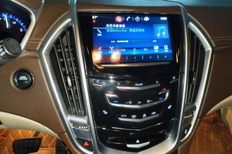 Used Cadillac SRX 2014 3.0L Luxury Model Audio And AC Panel