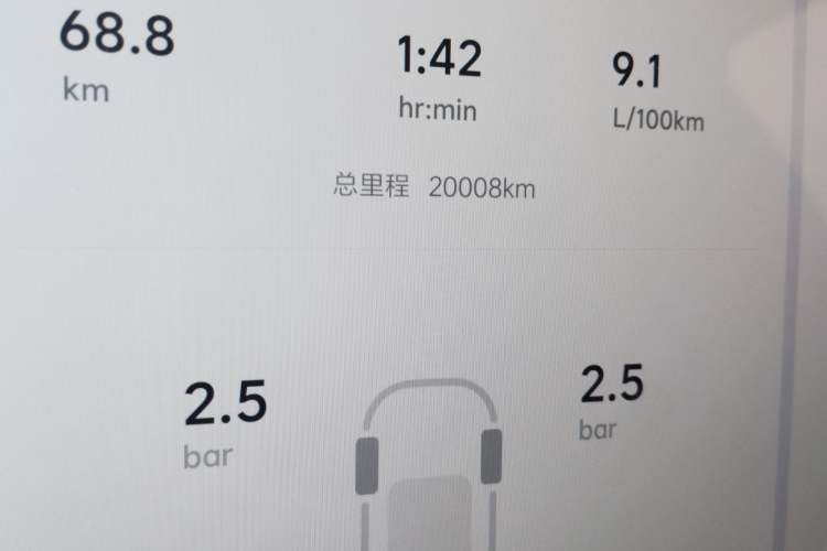 Used Li Auto L8 2025 Pro Smart Refresh Edition Odometer Close Up