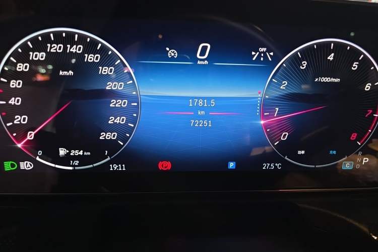 Used Mercedes-Benz C-Class 2022 Restyled C 260 L Sport Edition Odometer Close Up