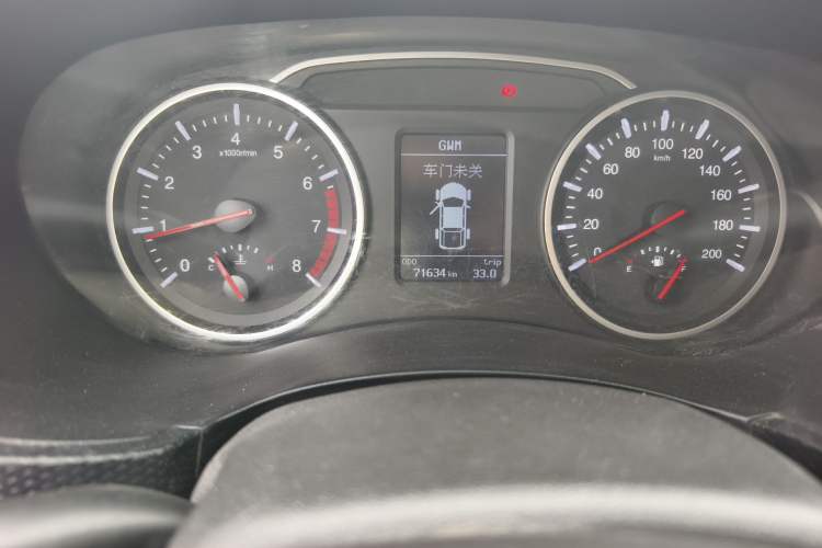 Used Great Wall Wingle 5 2020 2.4L Gasoline Two-Wheel Drive Value Edition Big Double Cab China VI Standard 4K22D4M Odometer Close Up