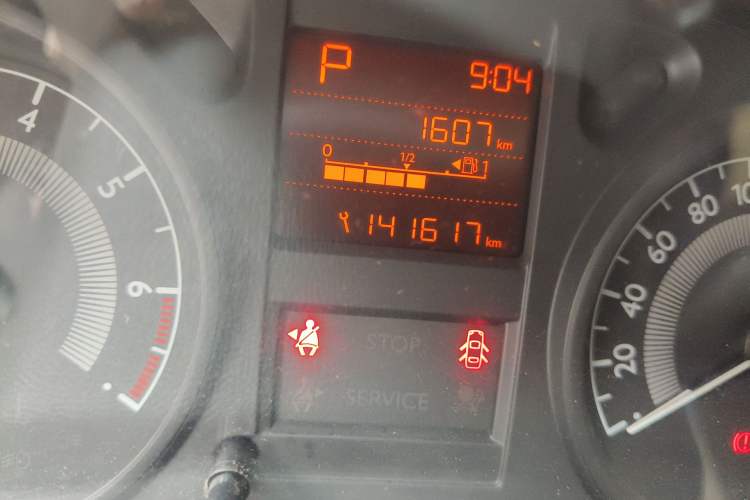 Used Peugeot 301 2014 1.6L Automatic Comfort Edition Odometer Close Up