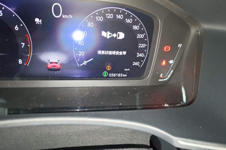 Used Honda Civic 2022 240TURBO CVT Dynamic Control Version Odometer Close Up