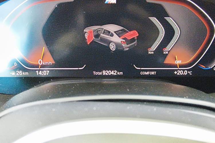 Used BMW 7 Series 2019 Restyled 730Li M Sport Package Odometer Close Up