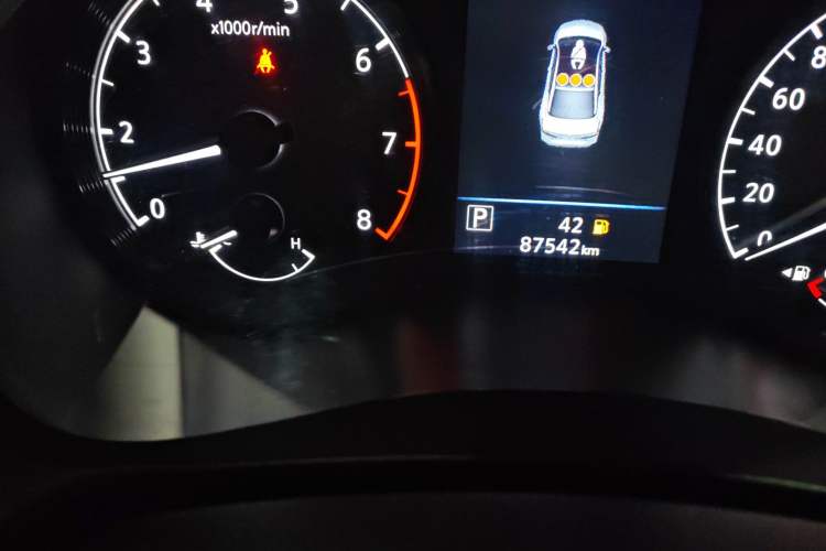 Used Nissan Teana 2021 2.0L XL Comfort Edition Odometer Close Up