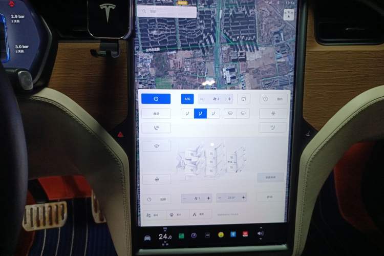 Used Tesla Model X 2020 Performance High-Performance Edition Audio And AC Panel