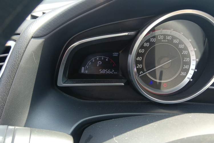 Used Mazda 3 Axela 2016 Sedan 1.5L Automatic Luxury Model Odometer Close Up