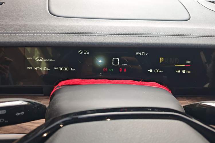 Used NETA S 2022 Extended-Range Version 1160 km Range Rear-Wheel-Drive Compact Edition Instrument Cluster