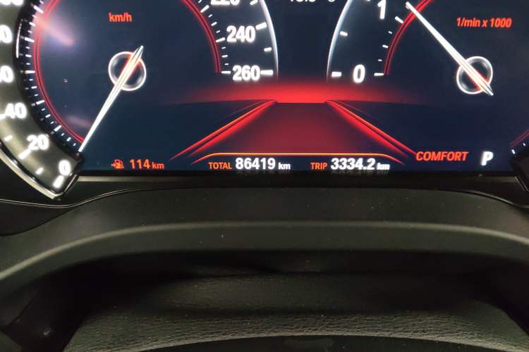 Used BMW X3 2018 xDrive25i M Sport Package China V Odometer Close Up