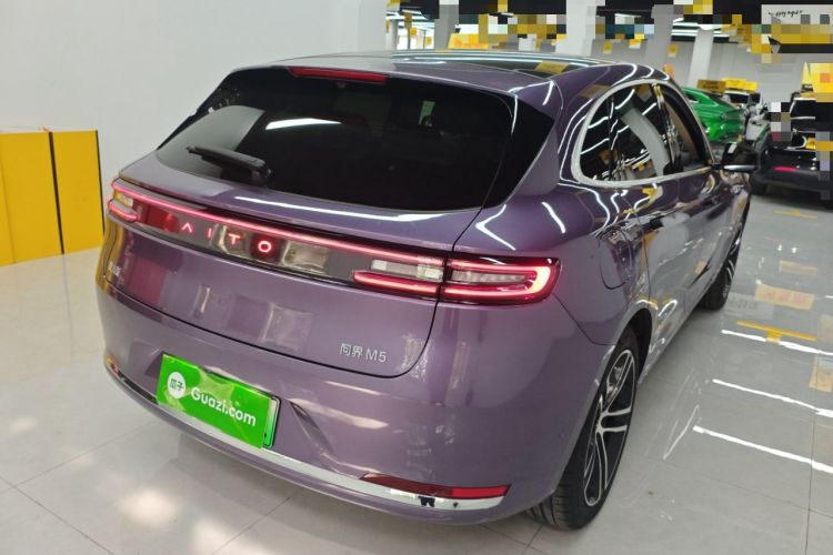 Used Hima AITO M5 2025 Extended-Range Ultra All-Wheel-Drive Version Rear Right 45 Deg