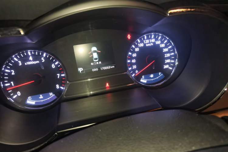 Used Kia K5 2012 2.0L Automatic DLX Odometer Close Up