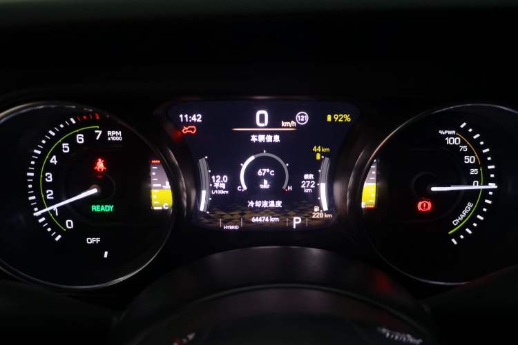 Used Jeep Wrangler New Energy 2021 Four-Door 2.0T 4xe Sahara Instrument Cluster