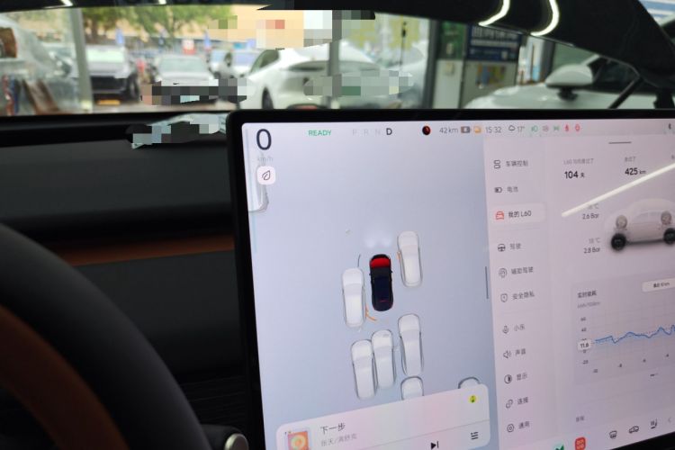 Used ONVO L60 2025 Model, 60kWh Black Knight Special Edition Instrument Cluster