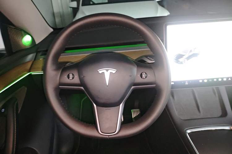 Used Tesla Model Y 2021 Standard Range Rear-Wheel Drive Version Steering Wheel