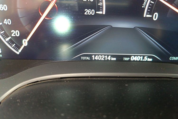 Used BMW 5 Series 2019 530Li Leading Model Luxury Package Odometer Close Up