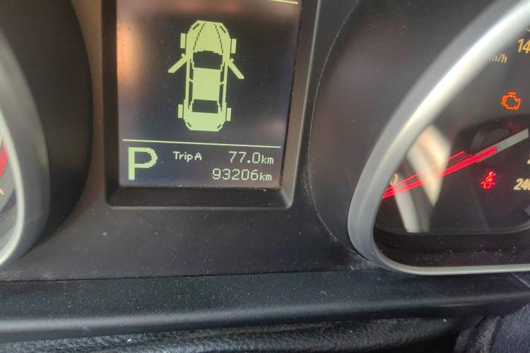 Used Bestune B50 2016 1.4T Automatic Luxury Model Odometer Close Up