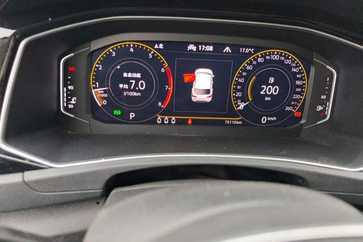 Used Volkswagen T-ROC 2021 280TSI DSG Two-Wheel Drive Comfort Connect Edition Odometer Close Up