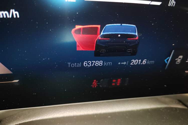 Used BMW 3 Series 2023 325Li M Sport Package Odometer Close Up