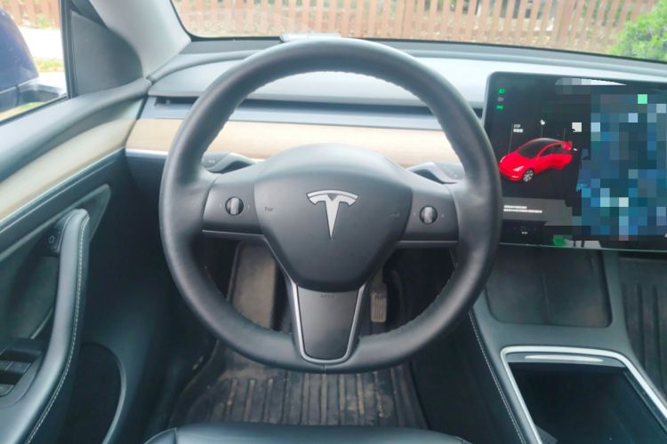 Used Tesla Model Y 2021 Standard Range Rear-Wheel Drive Version Steering Wheel