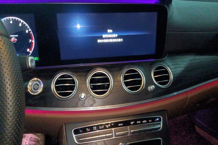 Used Mercedes-Benz E-Class 2019 E 300 L Sporty and Stylish Model Audio And AC Panel