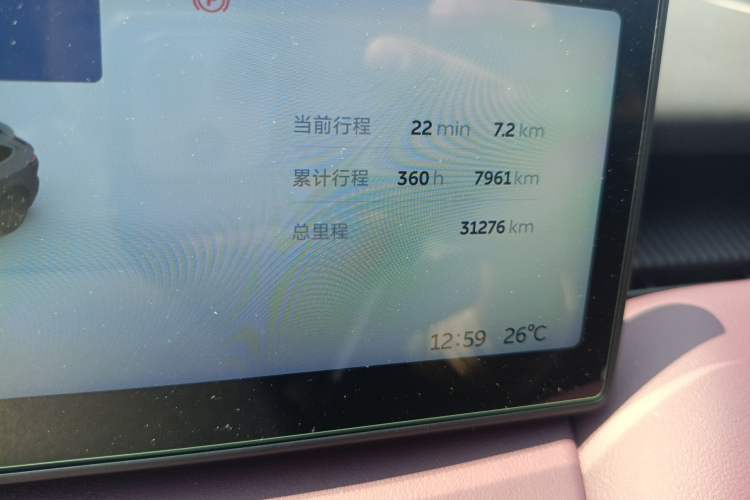 Used Nio ET5T 2024 75kWh Touring Odometer Close Up