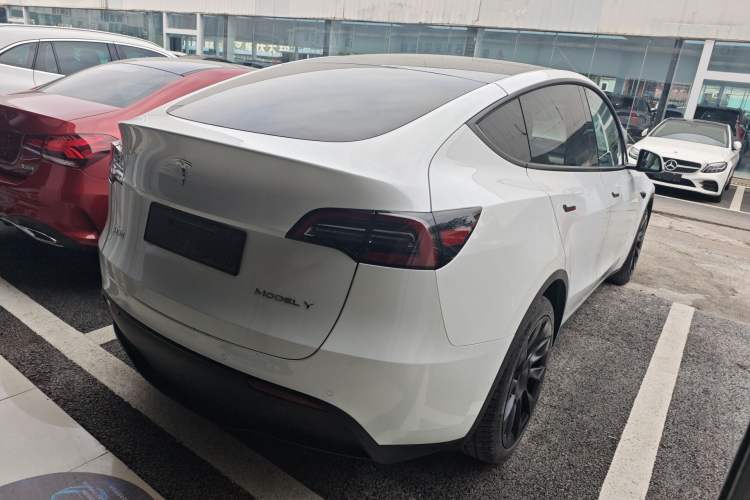 Used Tesla Model Y 2022 Revised Version Rear-Wheel Drive Rear Right 45 Deg