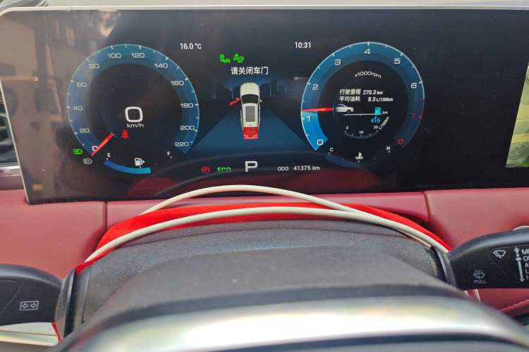 Used JETOUR X70 PLUS 2021 Zhuge 1.6T DCT Wuhou 7-Seater Instrument Cluster